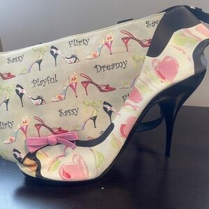 IF THE SHOE FITS Limited Edition Bradford Handbag Whimsical Sassy Stiletto Purse